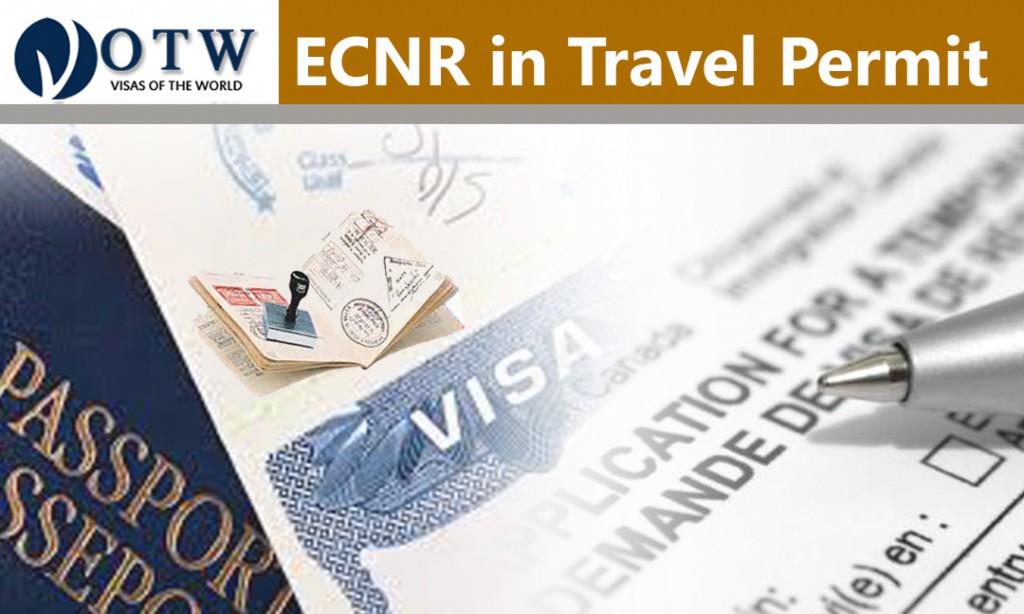 ECNR in Travel Permit